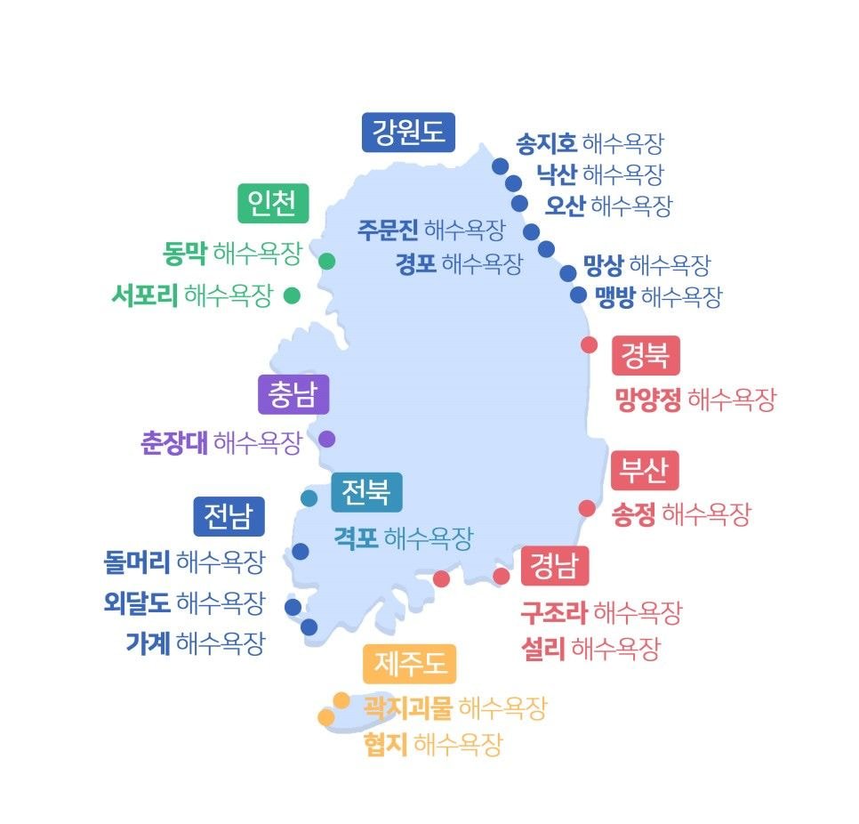 해양전문가 선정, 국내 청정 해수욕장 20곳