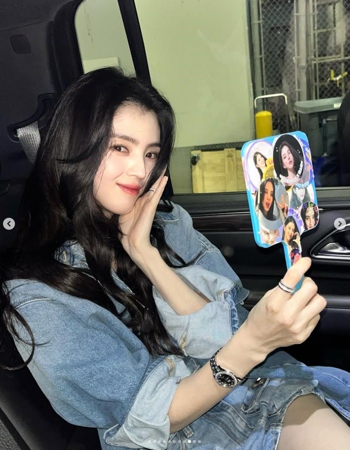 한소희 청청 패션