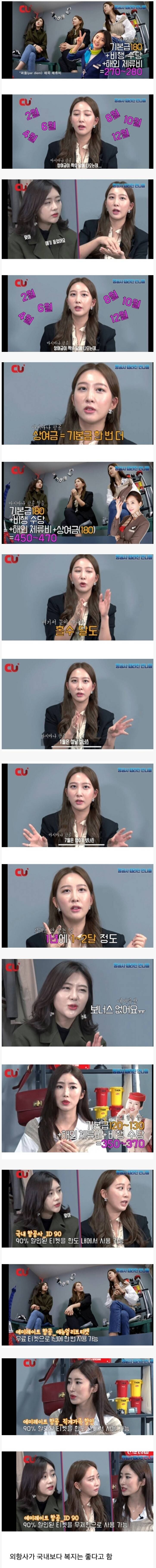 승무원 급여