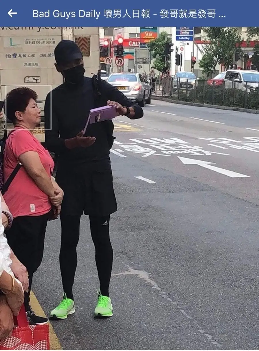 홍콩시위에 참여중인 주윤발