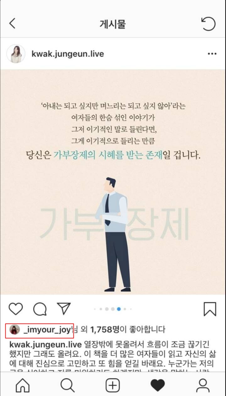 레드벨벳 조이 페미인증??