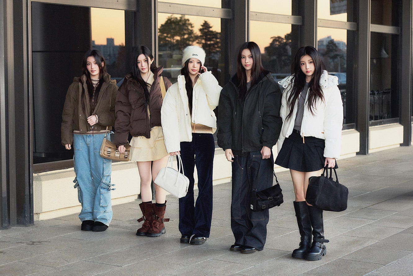 아일릿 겨울 공항패션