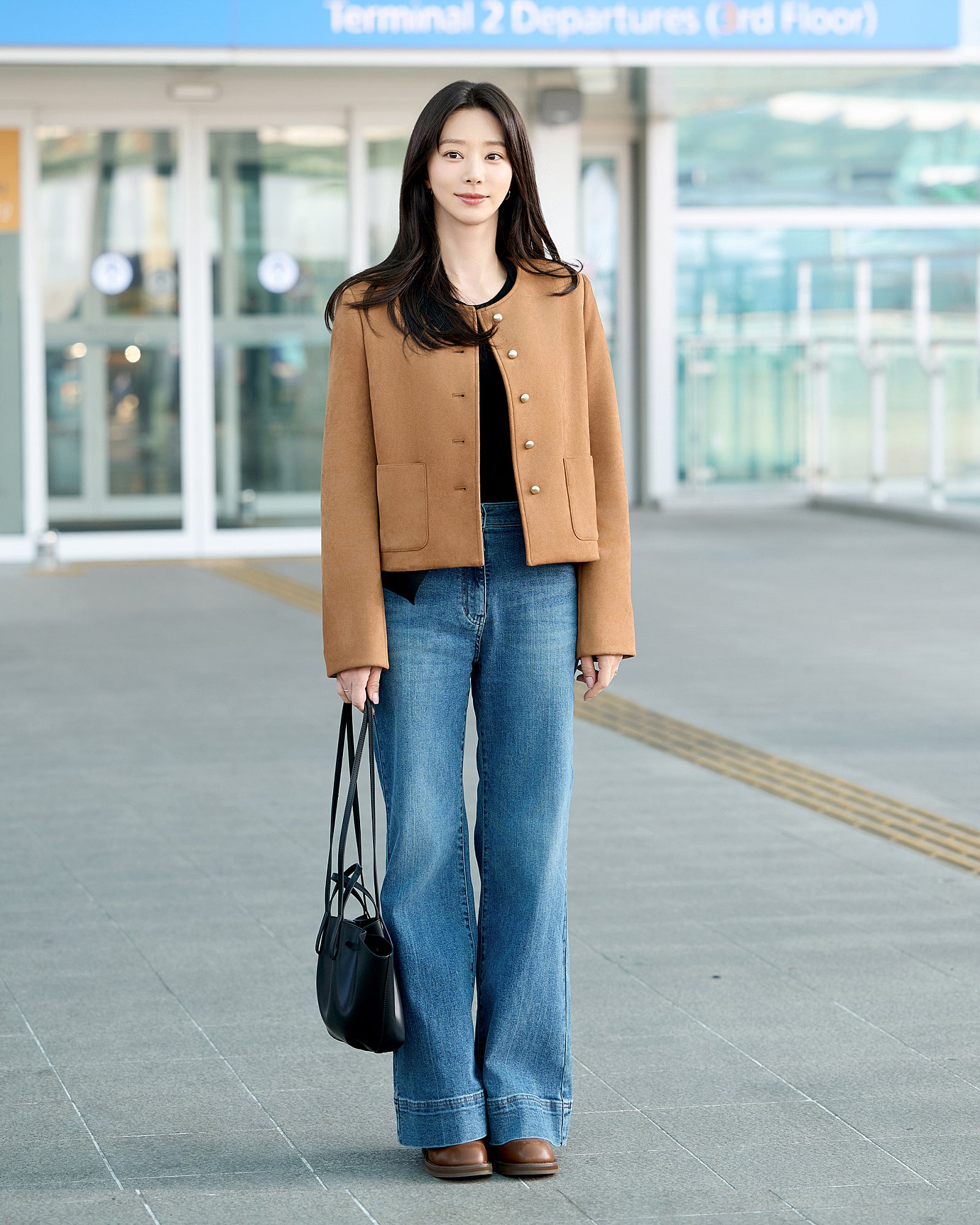 이주빈 공항패션