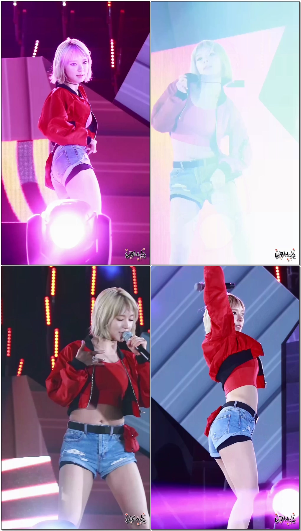 161013 AOA(에이오에이) 초아 Good Luck 전국체육대회 폐회식 축하공연 직캠 by 니키식스