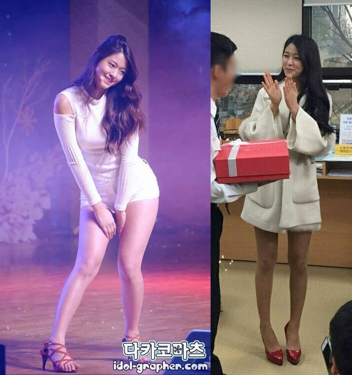 설현, 통통했을때와 현재
