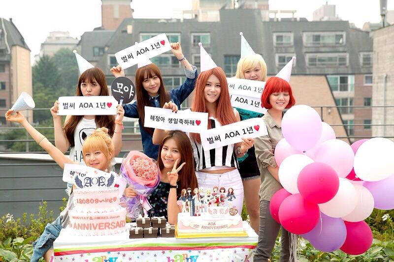 130809 AOA 1주년 기념 파티 사진
