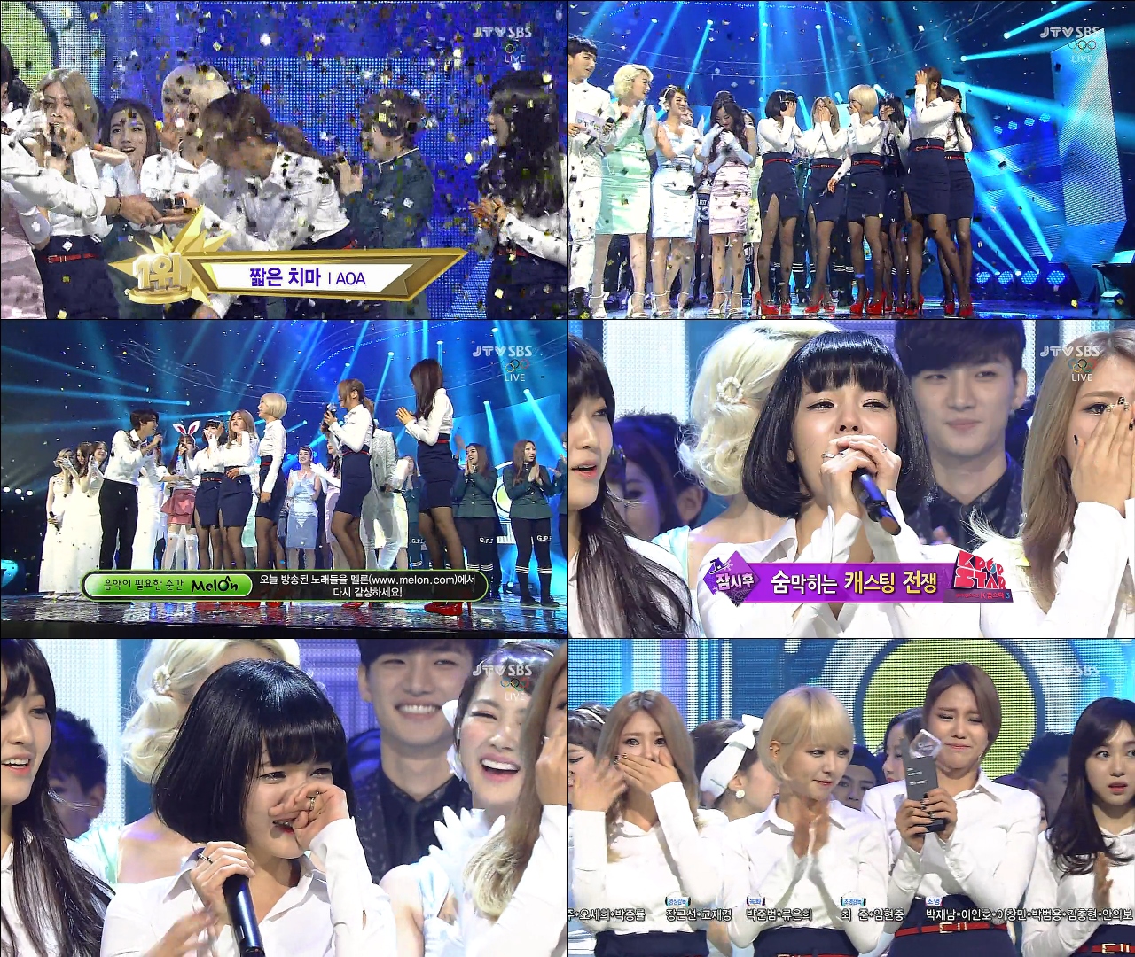 [140209 인기가요] AOA - 1위 cut.swf