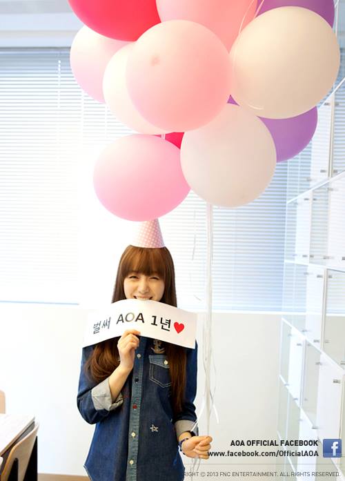 130809 AOA 1주년 기념 파티 사진