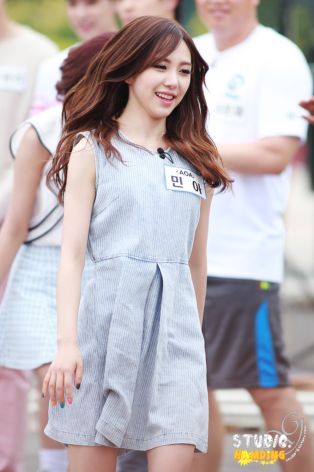 AOA 직찍 @ 140702 에버랜드 출발드림팀녹화 by Hamding