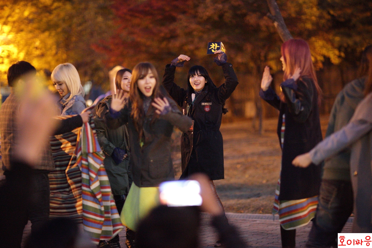 131110 AOA 인기가요 근린공원 팬미팅 직찍