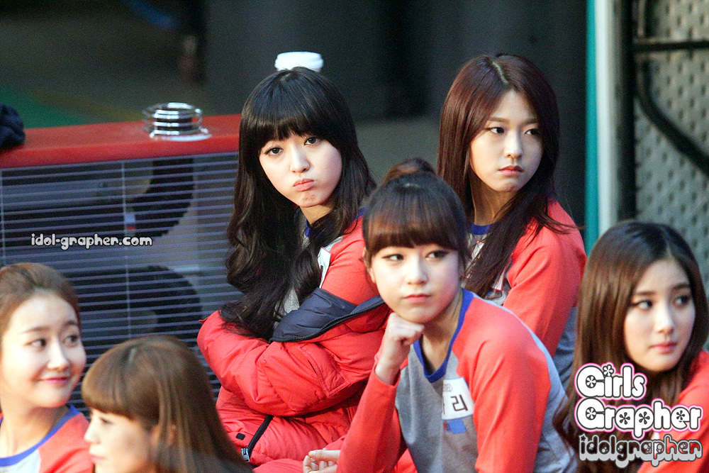 설현,찬미(AOA) 직찍 - 140105 출발 드림팀 by Girls Grapher