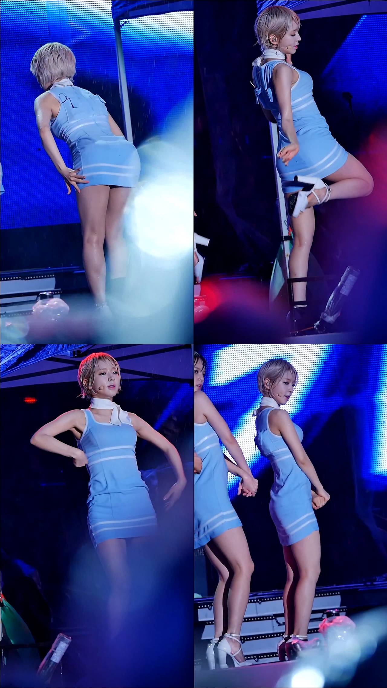 [Slow ver.] 140802 설현, 초아(AOA) 해운대 카스콘서트 직캠