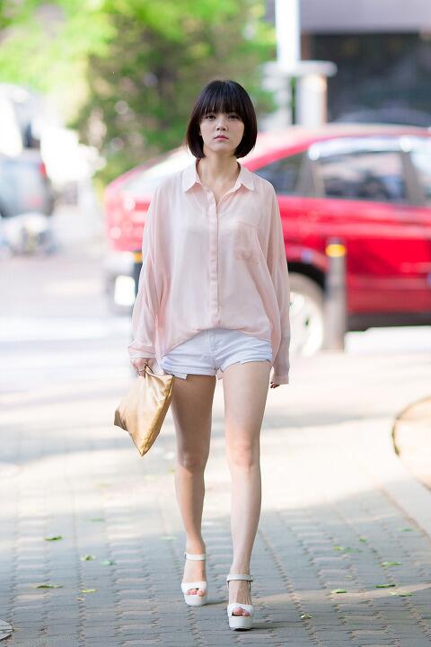 140518 AOA 지민 1대100 녹화 출근길 직찍