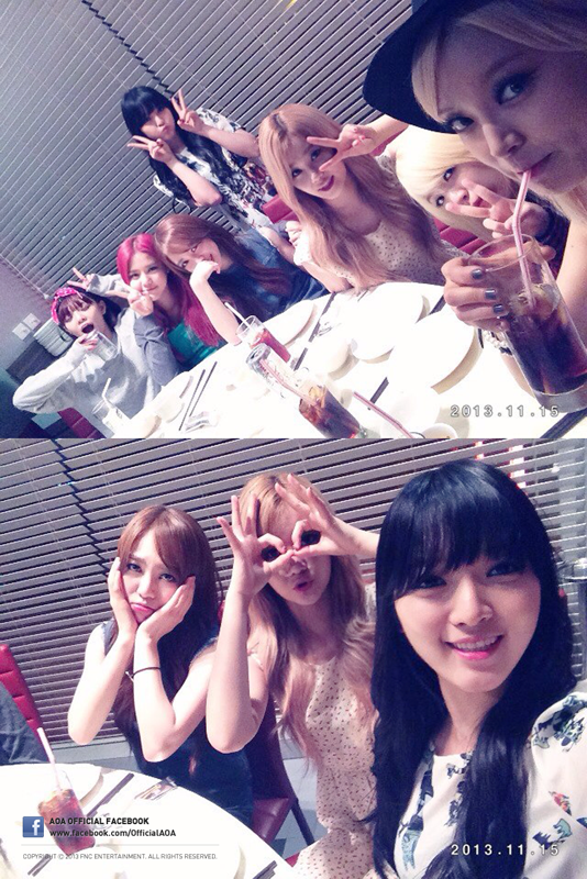 AOA 공식 페이스북 131120 업뎃 - 싱가포르에서의 AOA, 함께 보시죠!
