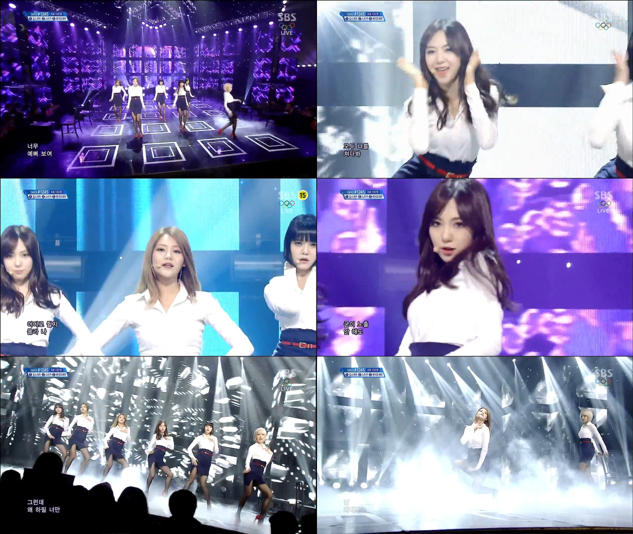 [140209 인기가요] AOA - 짧은치마.swf