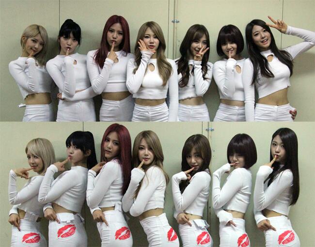 AOA 팬클럽 131011 트위터 - AOA 컴백 뮤직뱅크 단체 사진을 공개합니다!
