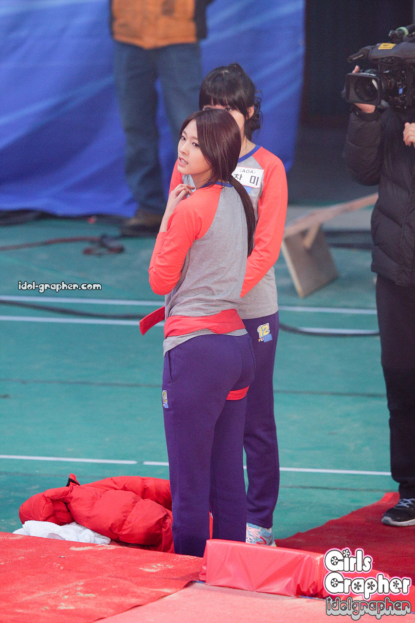 설현,찬미(AOA) 직찍 - 140105 출발 드림팀 by Girls Grapher
