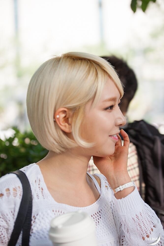 140518 AOA 초아 1대100 녹화 출근길 직찍