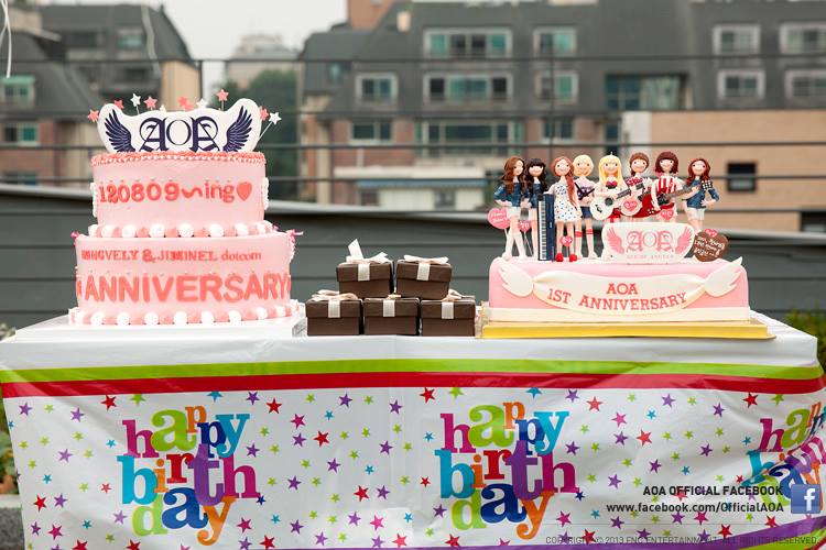 130809 AOA 1주년 기념 파티 사진