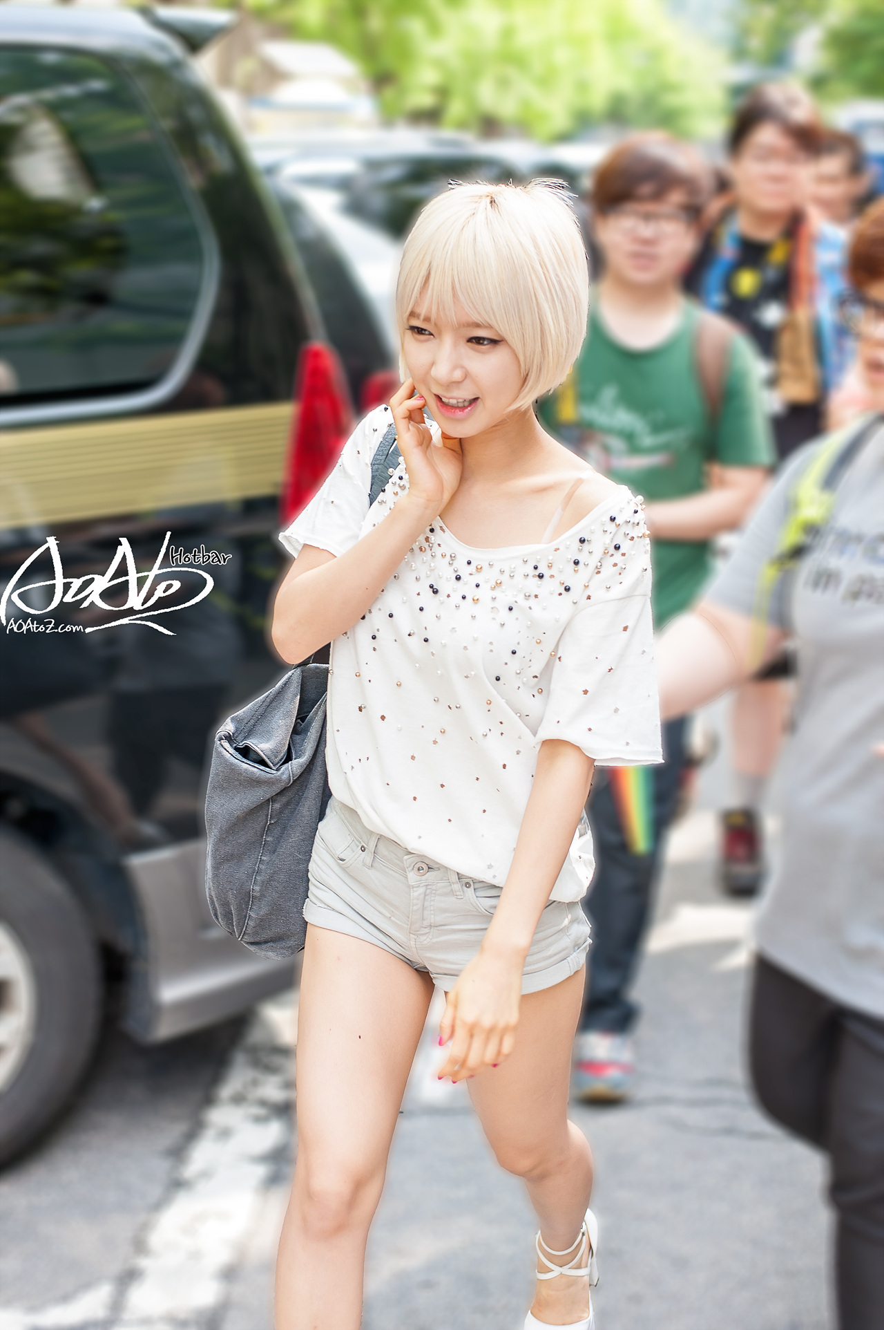 AOA 직찍 - 140718 뮤직뱅크 출근길 by 핫바
