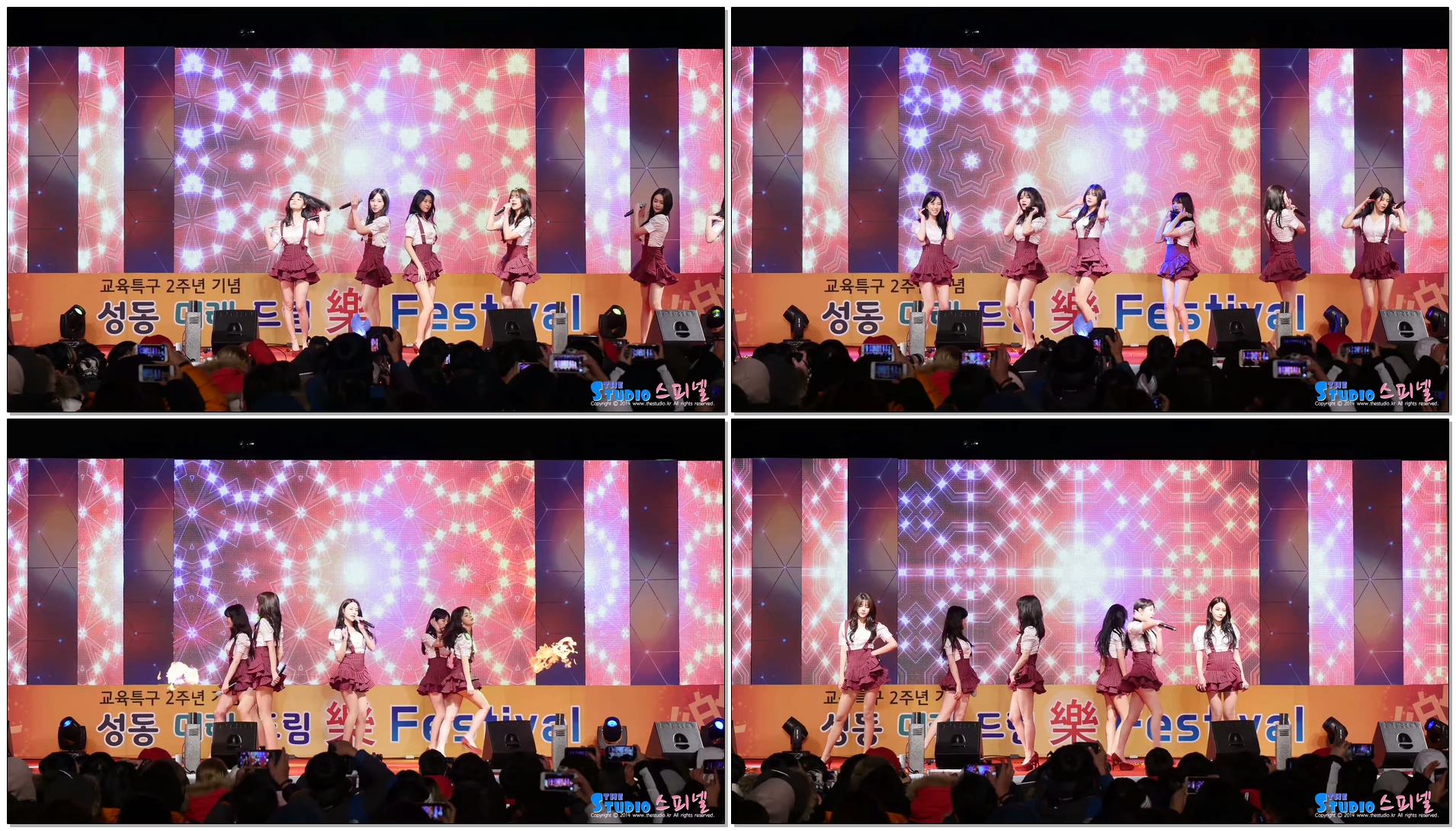 171205 에이오에이 '익스큐즈미' 4K 직캠 AOA fancam - Excuse Me (성동 미래 드림 락페스티벌) by Spinel