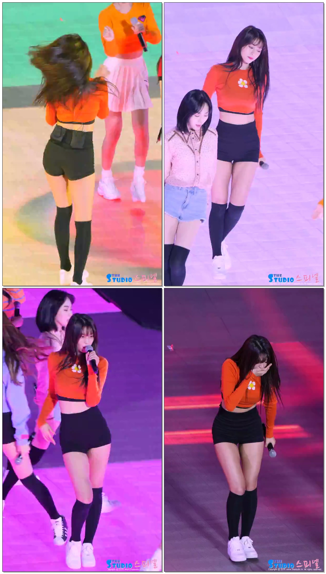 181215 무대 끝까지 최선을 다하고 쓰러진 설현 SEOLHYUN No Cut AOA 빙글뱅글+Excuse Me+사뿐사뿐 4K 60P 직캠 @ 포트나이트 by Spinel