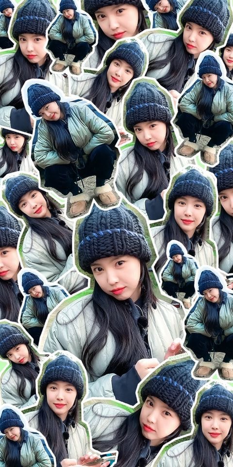니트모자 쓴 손나은