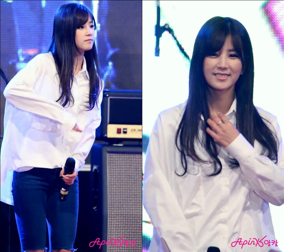 141111 상지대축제 에이핑크(초롱,은지) 직캠 by Apink앙칼