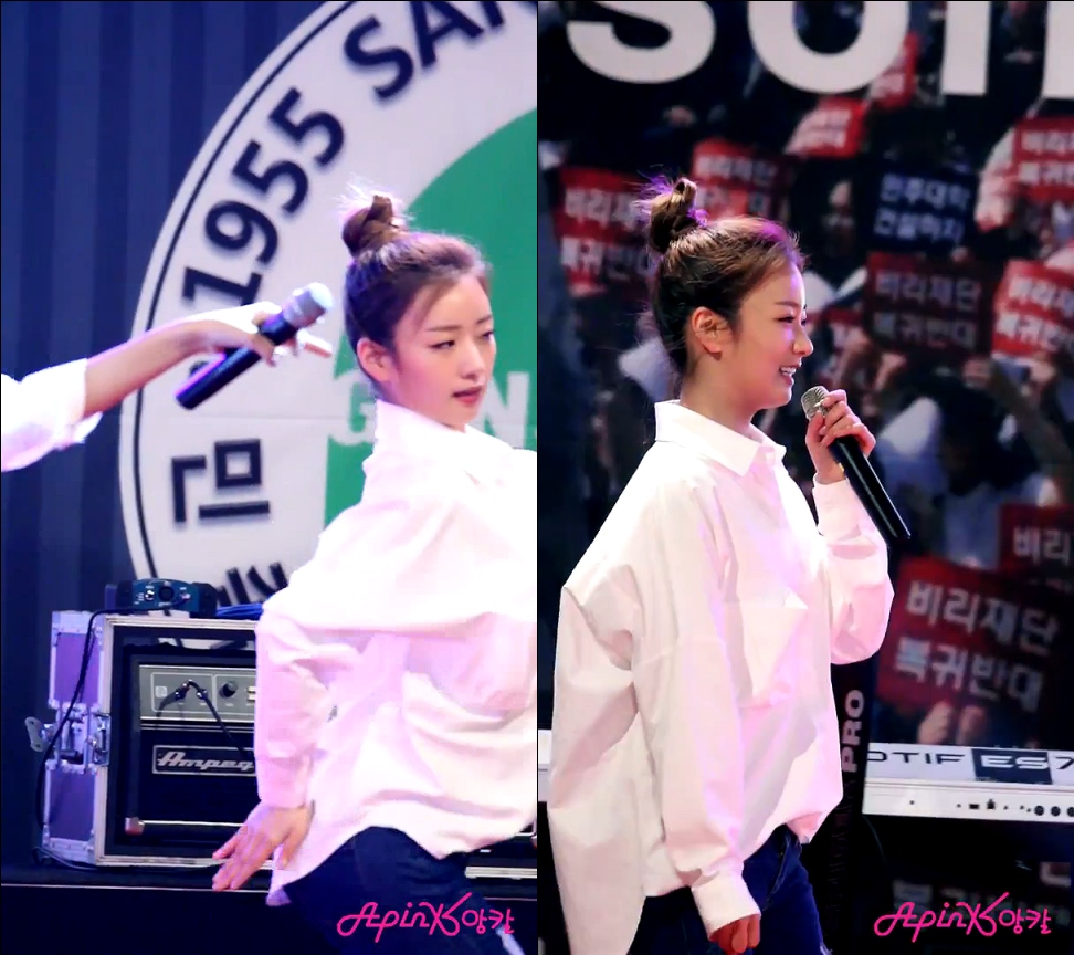 141111 상지대축제 윤보미(에이핑크) 직캠 by Apinknomfan