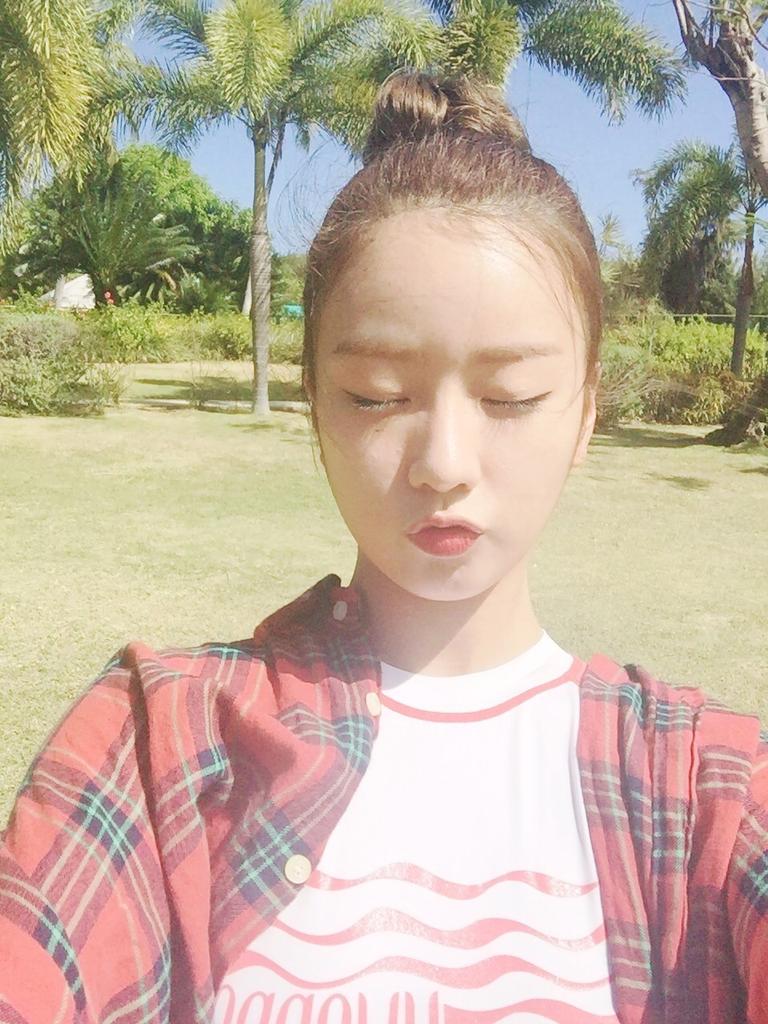 에이핑크 150308 트윗 - [#보미] 힐링 까악꿍!