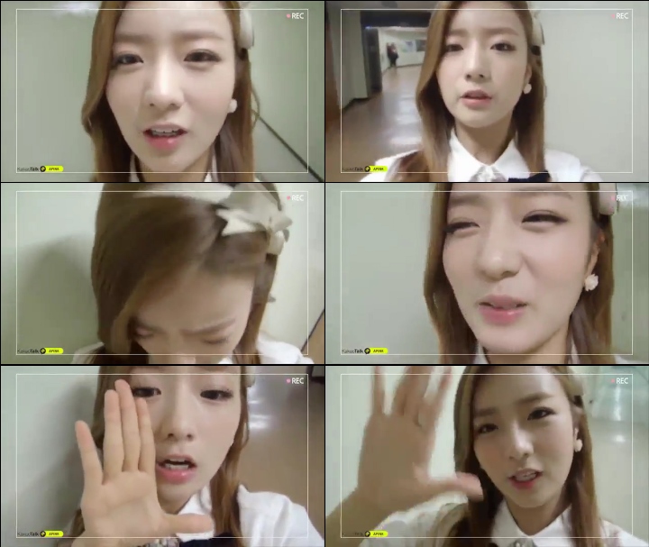 131005 에이핑크 윤보미 - 카카오톡 플러스친구 비하인드 영상.swf