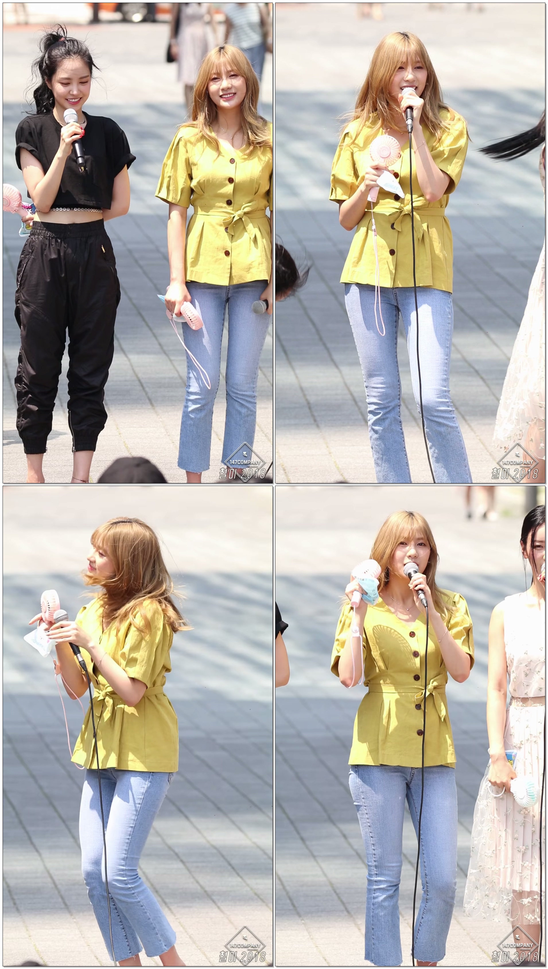 180721 에이핑크 (Apink) 하영 (Hayoung) 요스 (YOS) BY 철이 147Company - 음악중심 미니팬미팅(직캠/fancam)