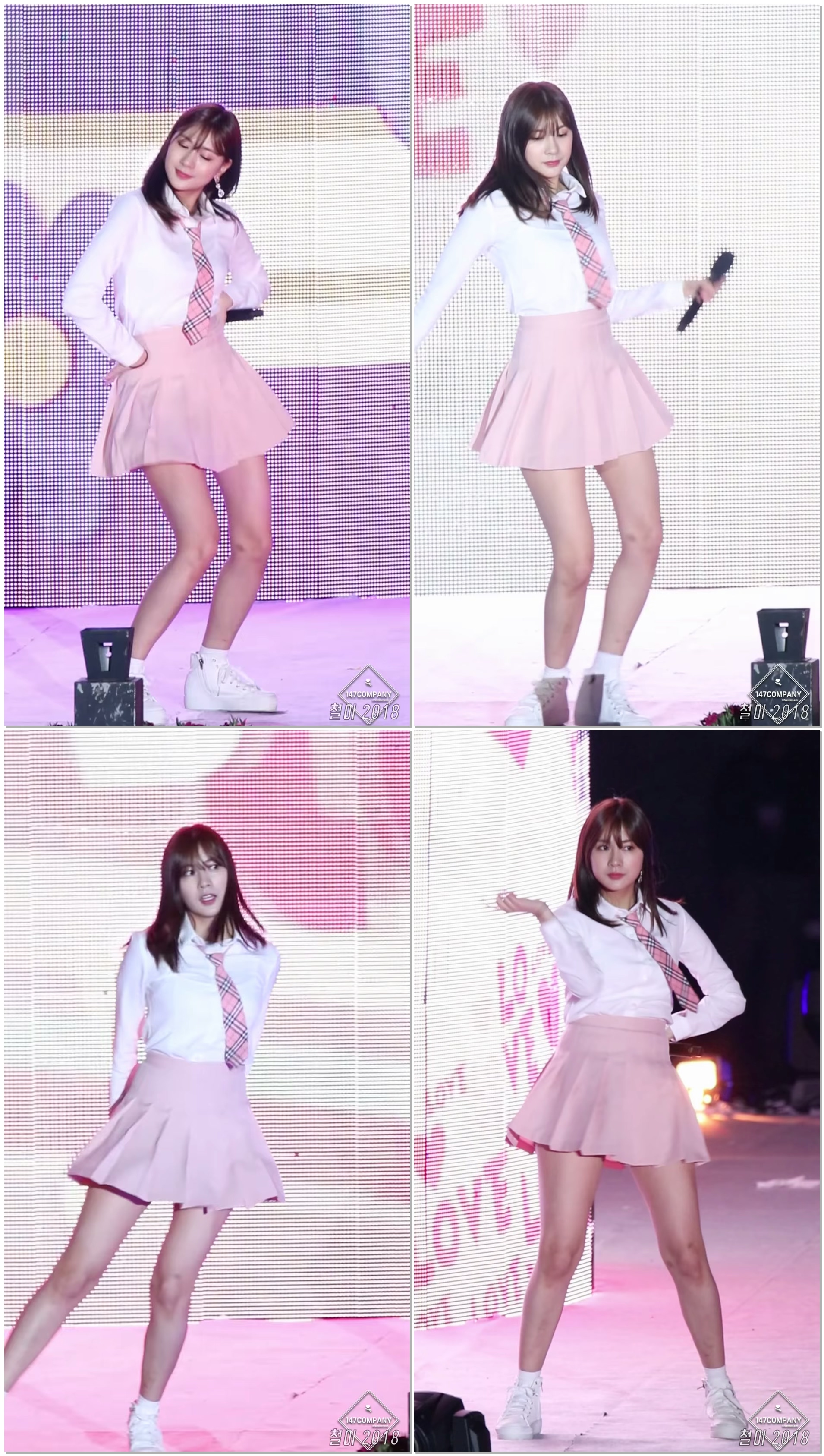 180426 에이핑크 (Apink) 하영 (Hayoung) 미스터츄 (Mr. Chu) BY 철이 147Company - 양평 경기도체육대회(직캠/fancam)