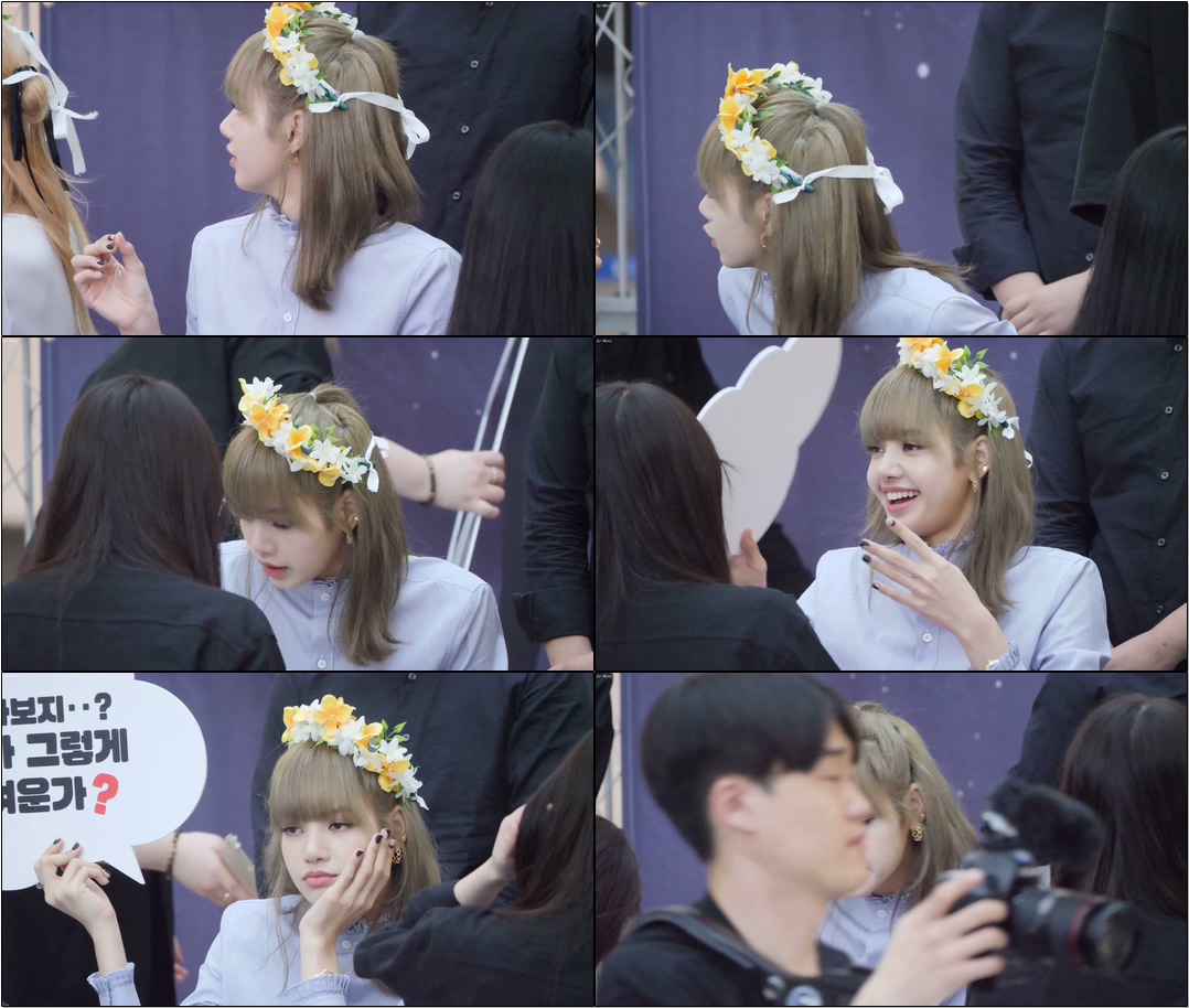 190630 #블랙핑크 (#BLACKPINK) 왜쳐다보지..? 내가 그렇게 귀여운가? [#리사] #LISA #직캠 #Fancam (영등포 팬사인회)