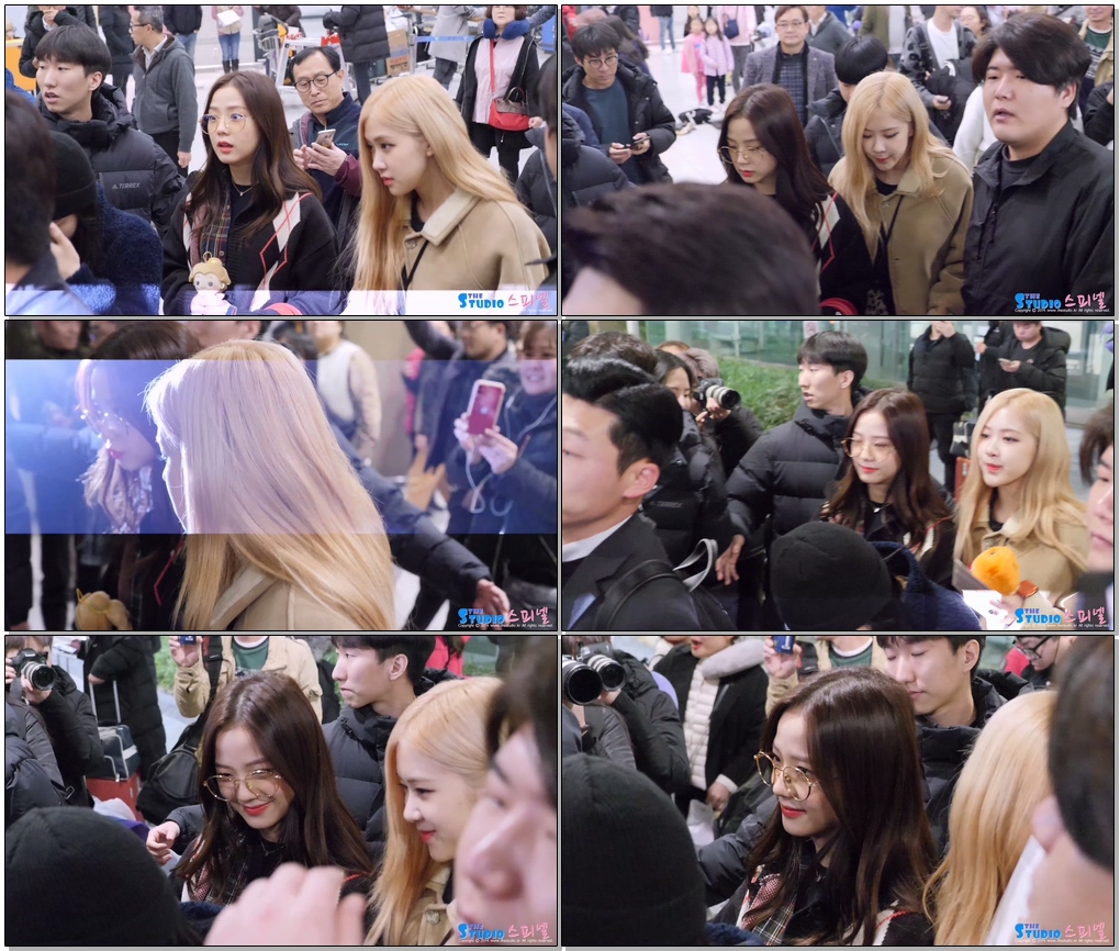 200115 #블랙핑크 입국 (#제니 #지수 #로제) 직캠 #BLACKPINK #Jennie #Jisoo #Rose Arrival #fancam