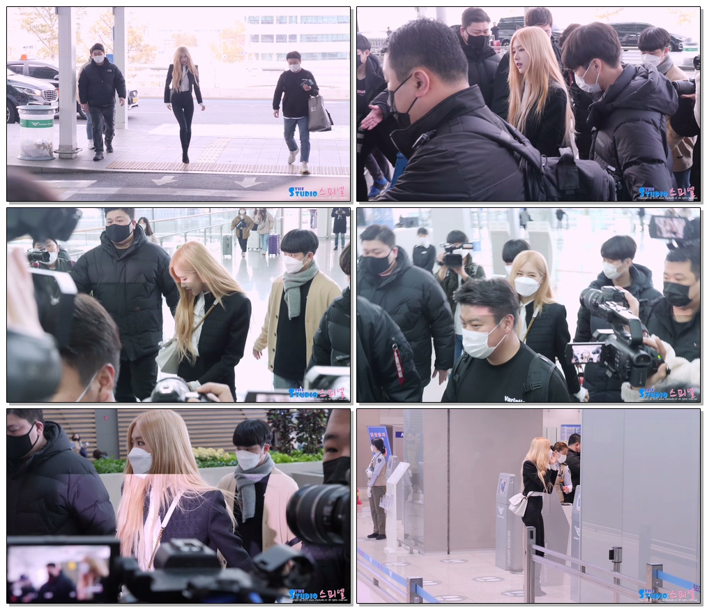 #BLACKPINK #ROSE #블랙핑크 200224 BLACKPINK (블랙핑크) 로제 Rose 파리 패션위크 출국 ICN Airport Departure @ 인천공항