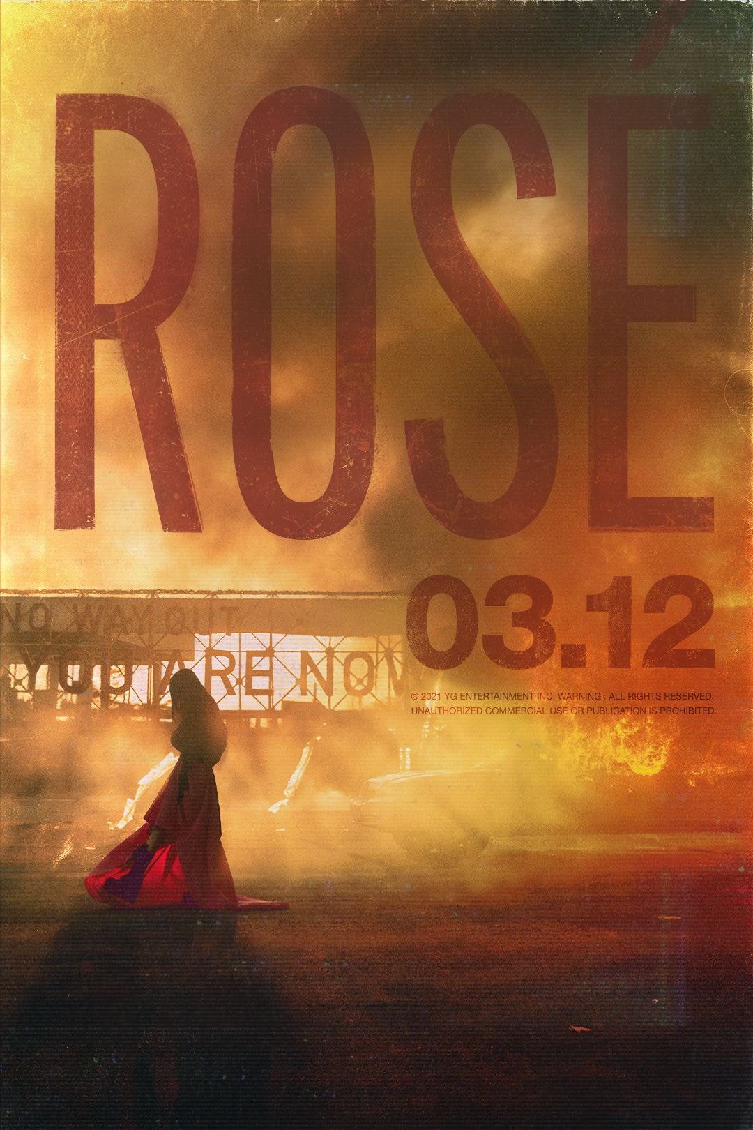 로제 ROSÉ - FIRST SINGLE ALBUM -R- TEASER POSTER