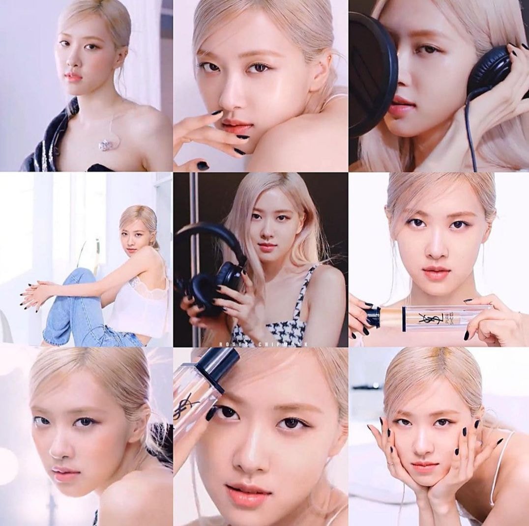 로제 입생로랑 뷰티 광고