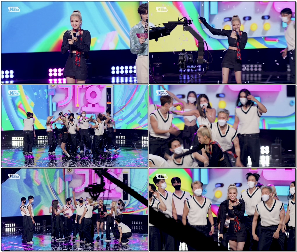 #로제 [앵콜캠] 로제 'On The Ground' 인기가요 1위 앵콜 직캠 (ROSÉ Encore Fancam) | @SBS Inkigayo_2021.03.28