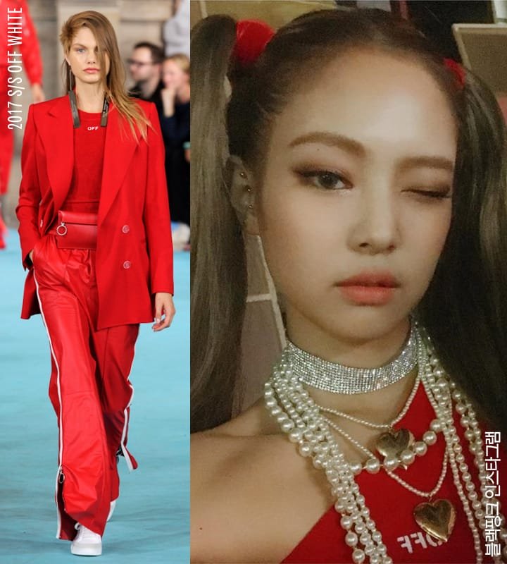 블랙핑크 제니 명품 옷 스타일링