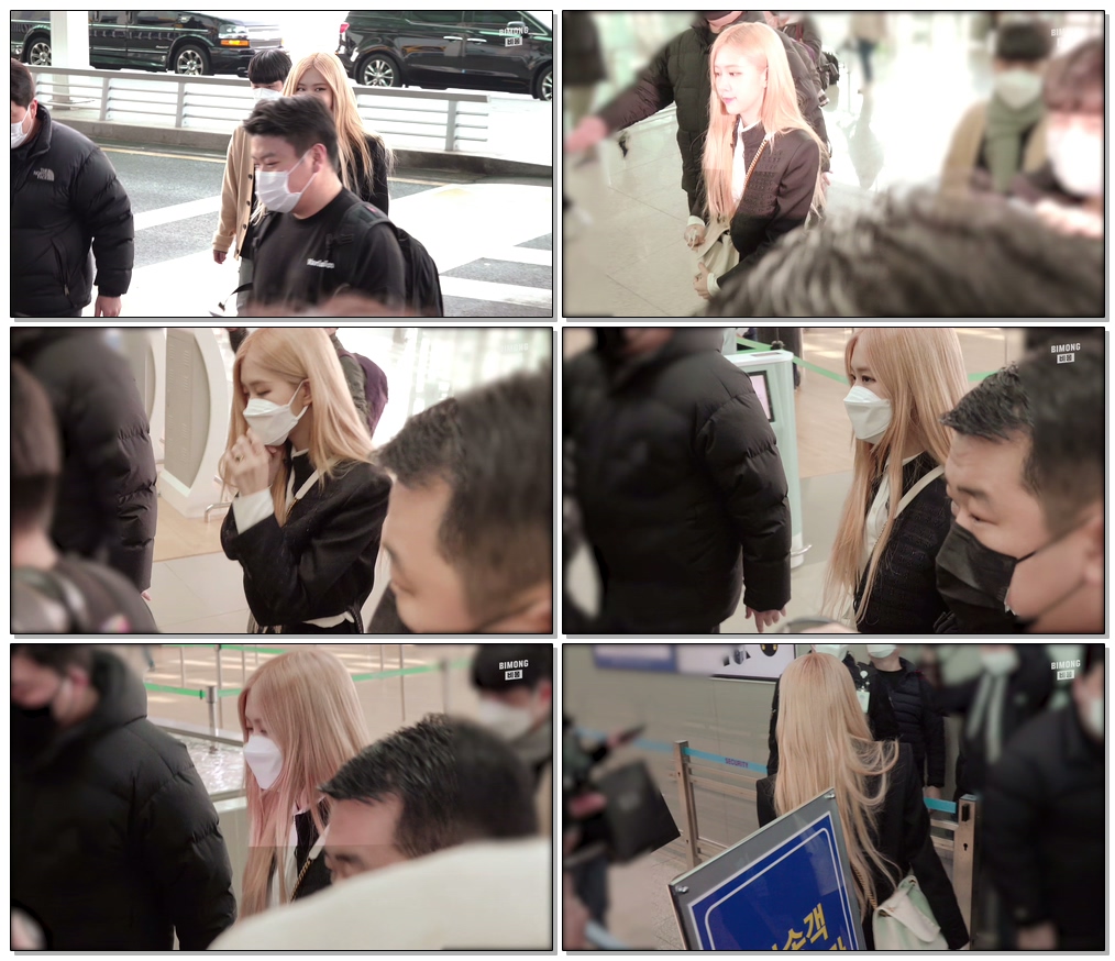 200224 #블랙핑크 #로제(#BLACKPINK : ROSÉ) 출국 ‘going to YSL fashion show’ 직캠｜인천공항