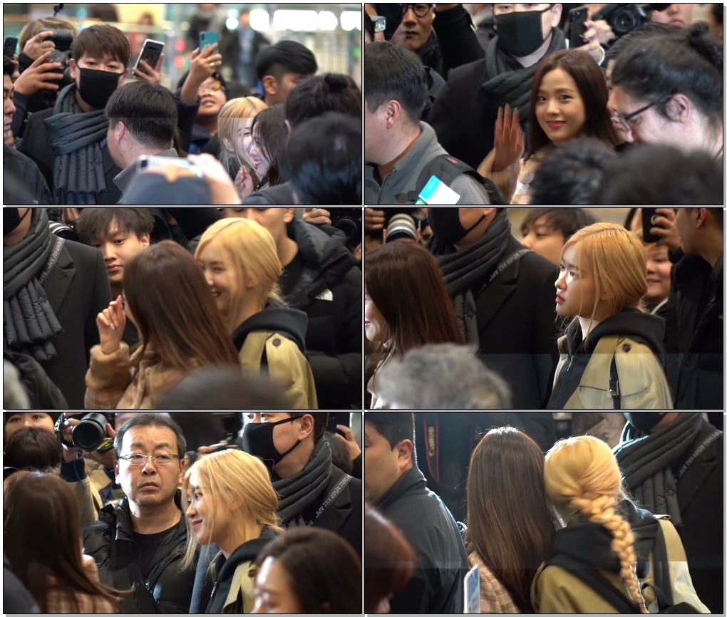 200103 Happy birthday #지수 (JISOO) #BLACKPINK (블랙핑크) 출국 Departure #직캠