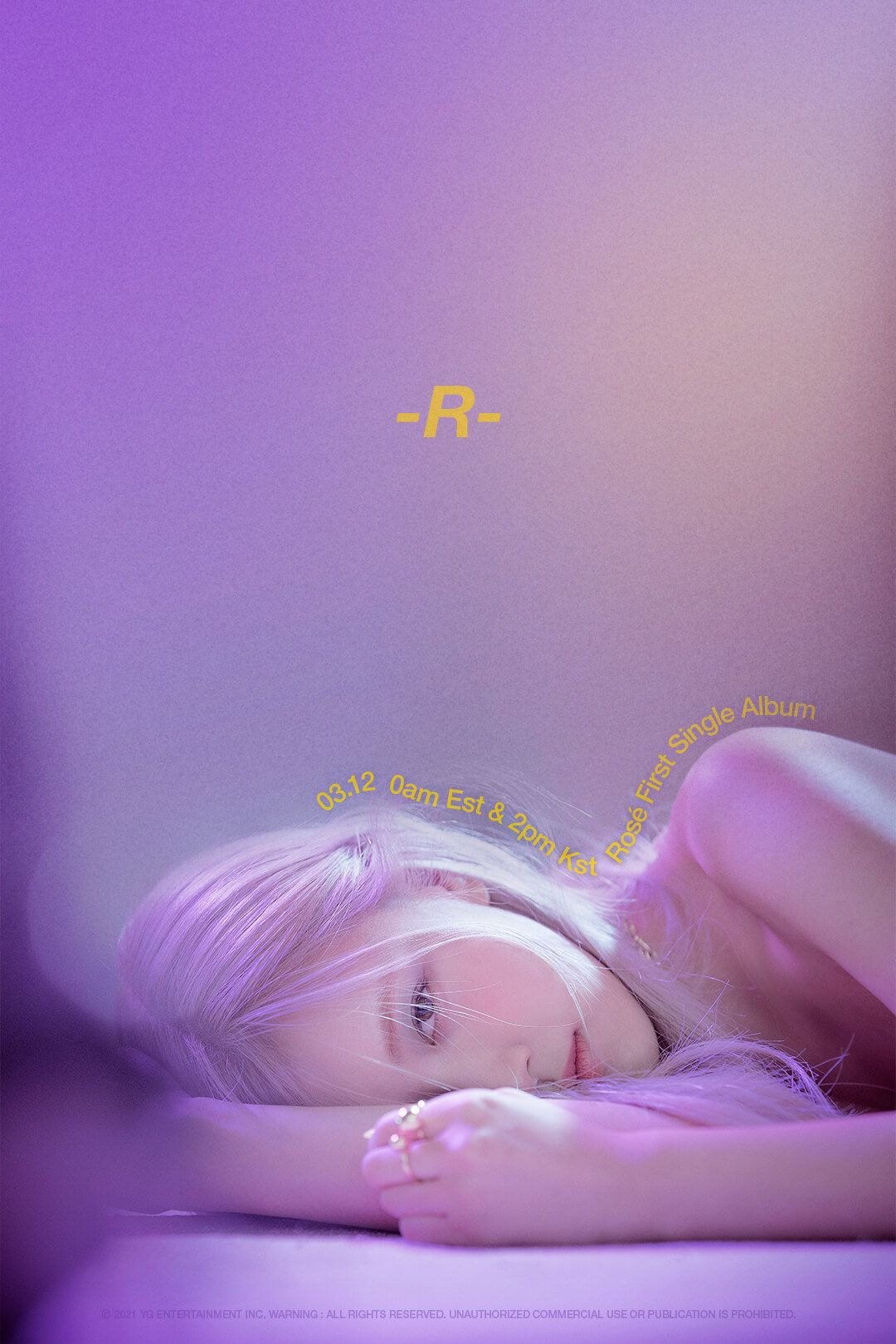 로제 ROSÉ - FIRST SINGLE ALBUM -R- TEASER POSTER