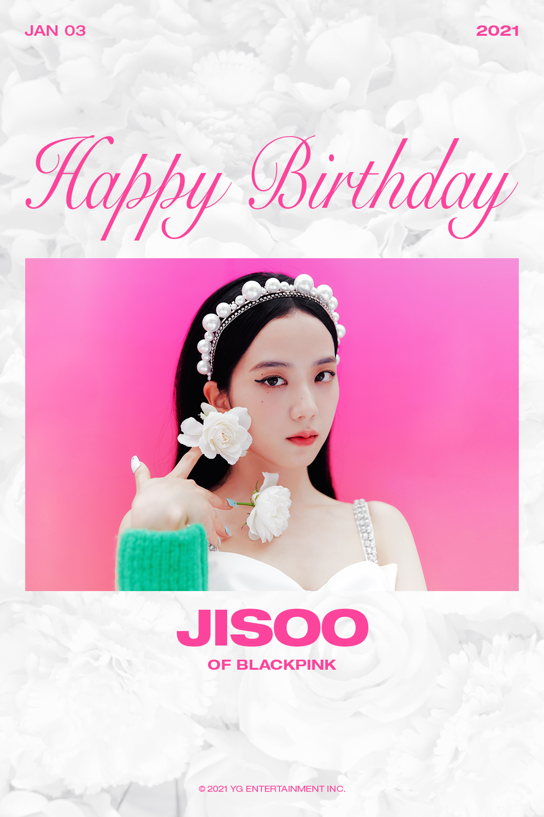 HAPPY BIRTHDAY JISOO ? ✅ 2021.01.03  #BLACKPINK #블랙핑크 #JISOO #지수 #HAPPYBIRTHDAY #20210103 #YG