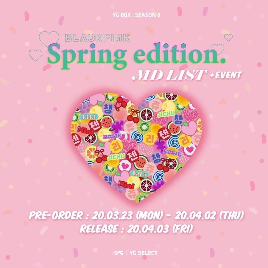 오늘 공개된 #블랙핑크 봄 맞이 굿즈 신상