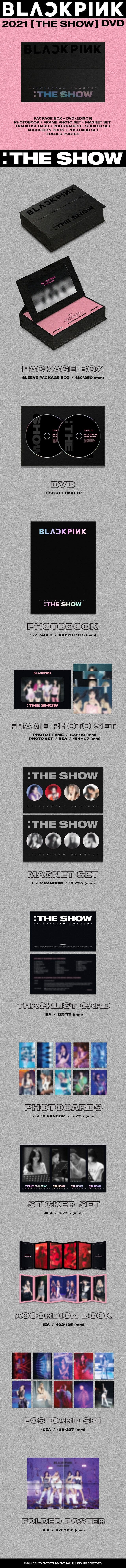 블랙핑크 2021 온라인 콘서트 [THE SHOW] DVD & KiT VIDEO 발매 (사양)
