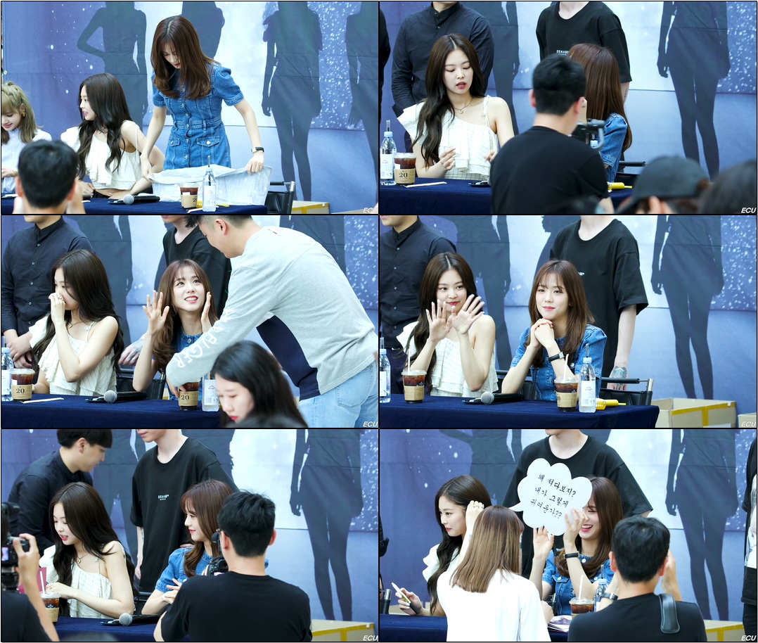 190630 #블랙핑크 (#BLACKPINK) #지수 (#JISOO) PART 1 (GREETING, START Signing) / 타임스퀘어 #직캠 #FANCAM