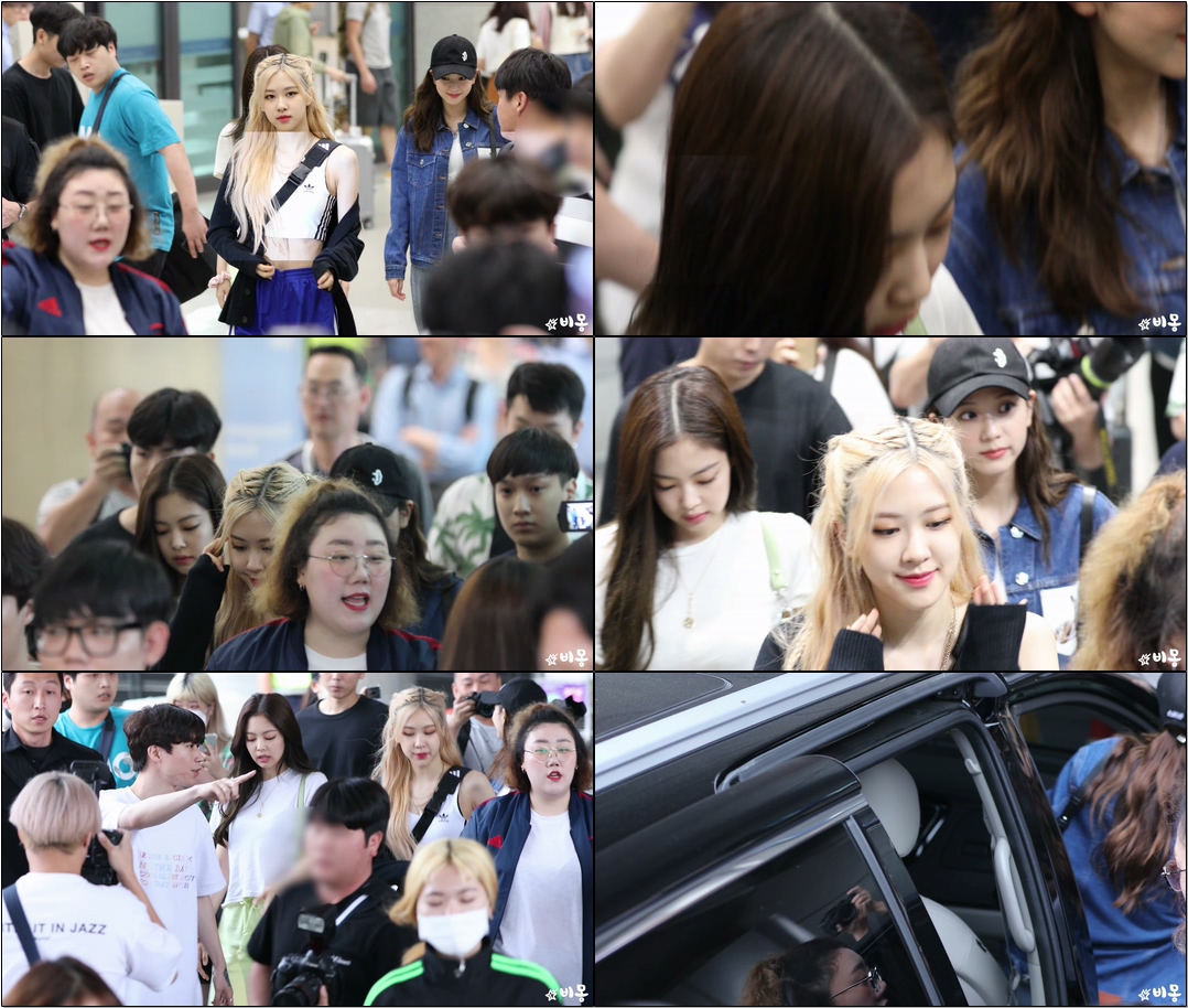 190715 #블랙핑크(#BLACKPINK) 입국 Arrival (JenChooChaeng) [인천공항] #직캠