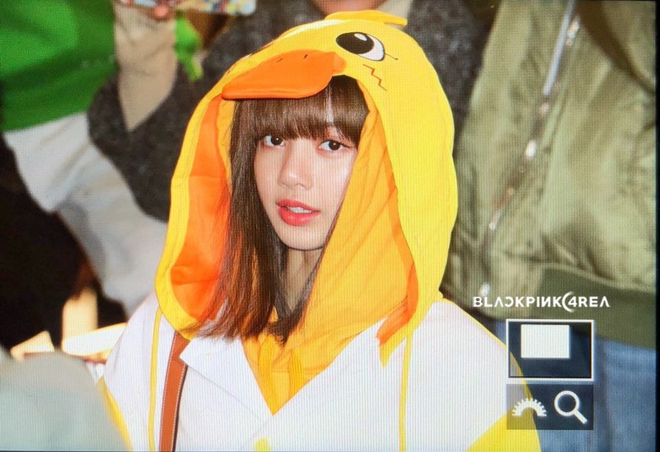 오늘자 블랙핑크 지수와 리사의 공항패션.jpgif
