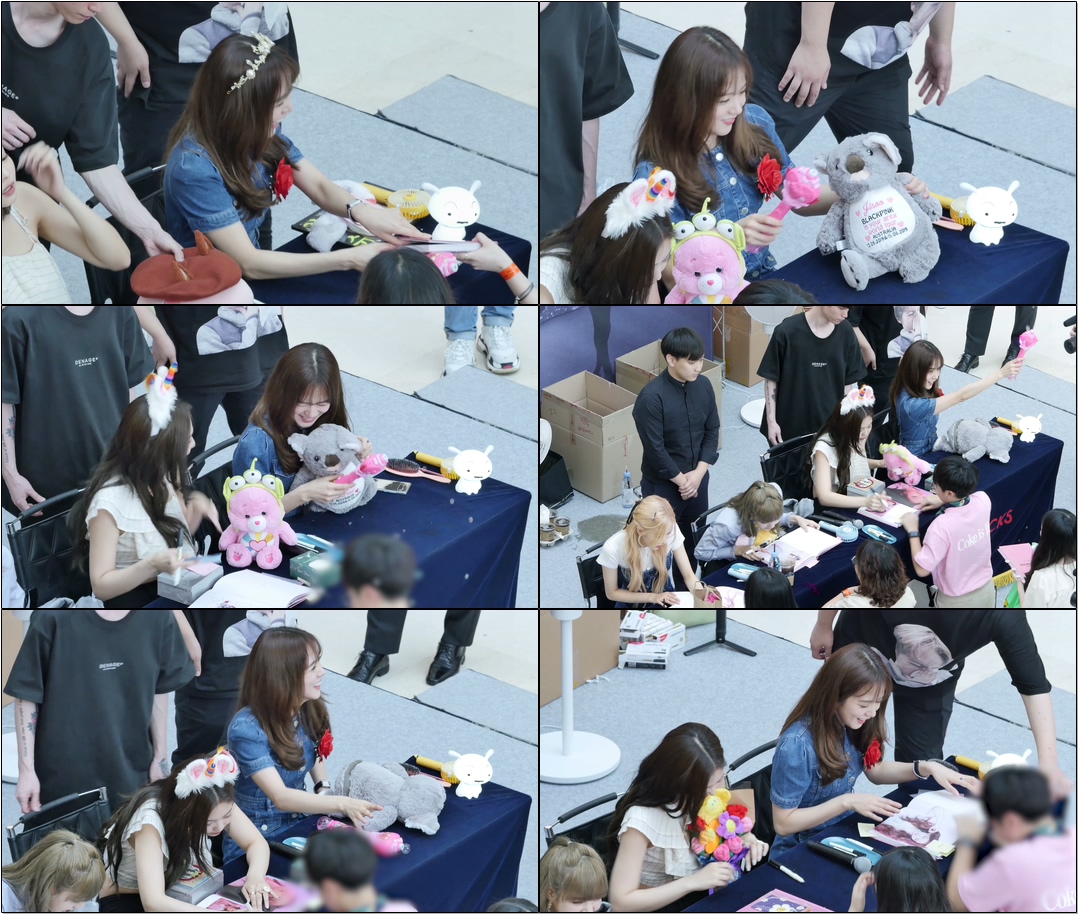 지수의 귀여운 비눗방울 실수 cute Jisoo, Bubble Mistake : fancam : #블랙핑크 #BLACKPINK fansign 팬사인회 영등포 190630
